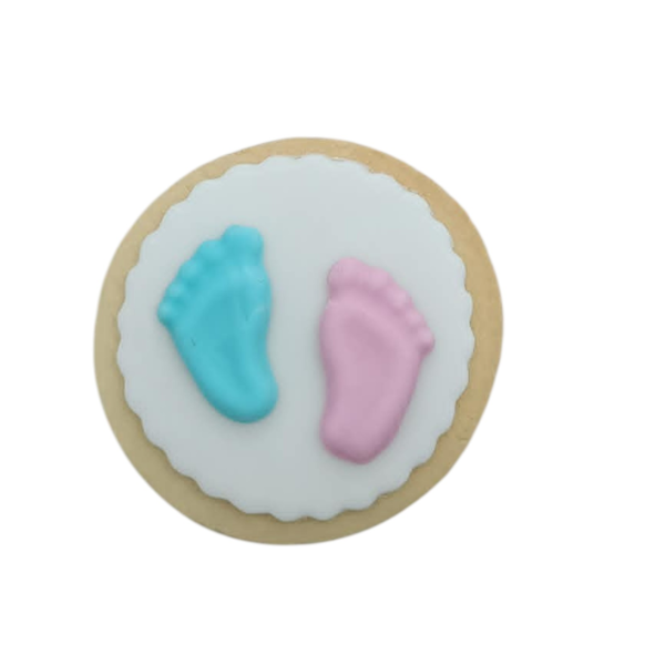Μπισκότο Gender Reveal Πατουσάκια 8cm